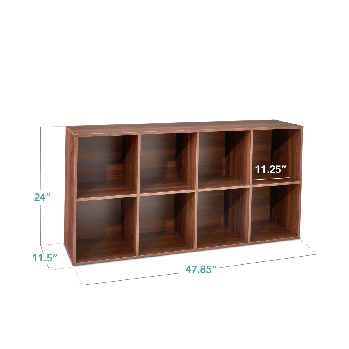 Best Choice Products 8-Cube Bookshelf, 11in Display Storage System, Organizer w/ Removable Back Panels - Black