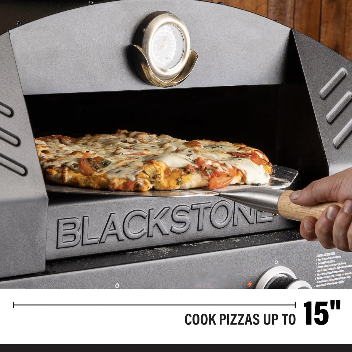 Blackstone Steel Outdoor Propane Pizza Oven Add on – Fits 22” Tabletop Models