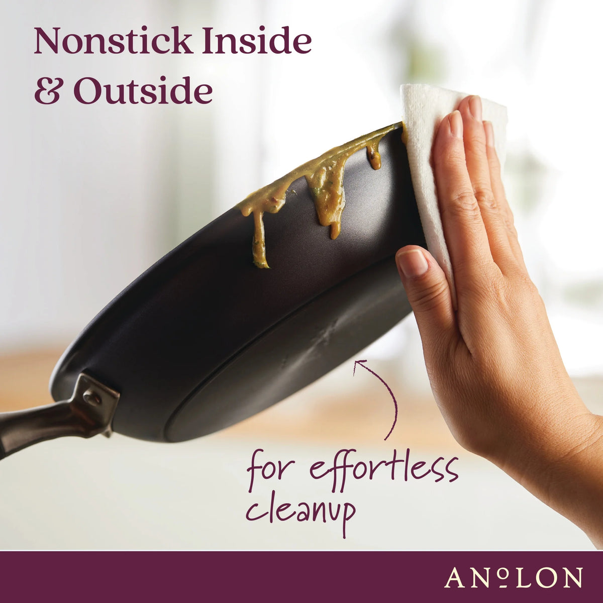 Anolon Advanced Home 11 Piece Hard-Anodized Nonstick Cookware Set, Moonstone