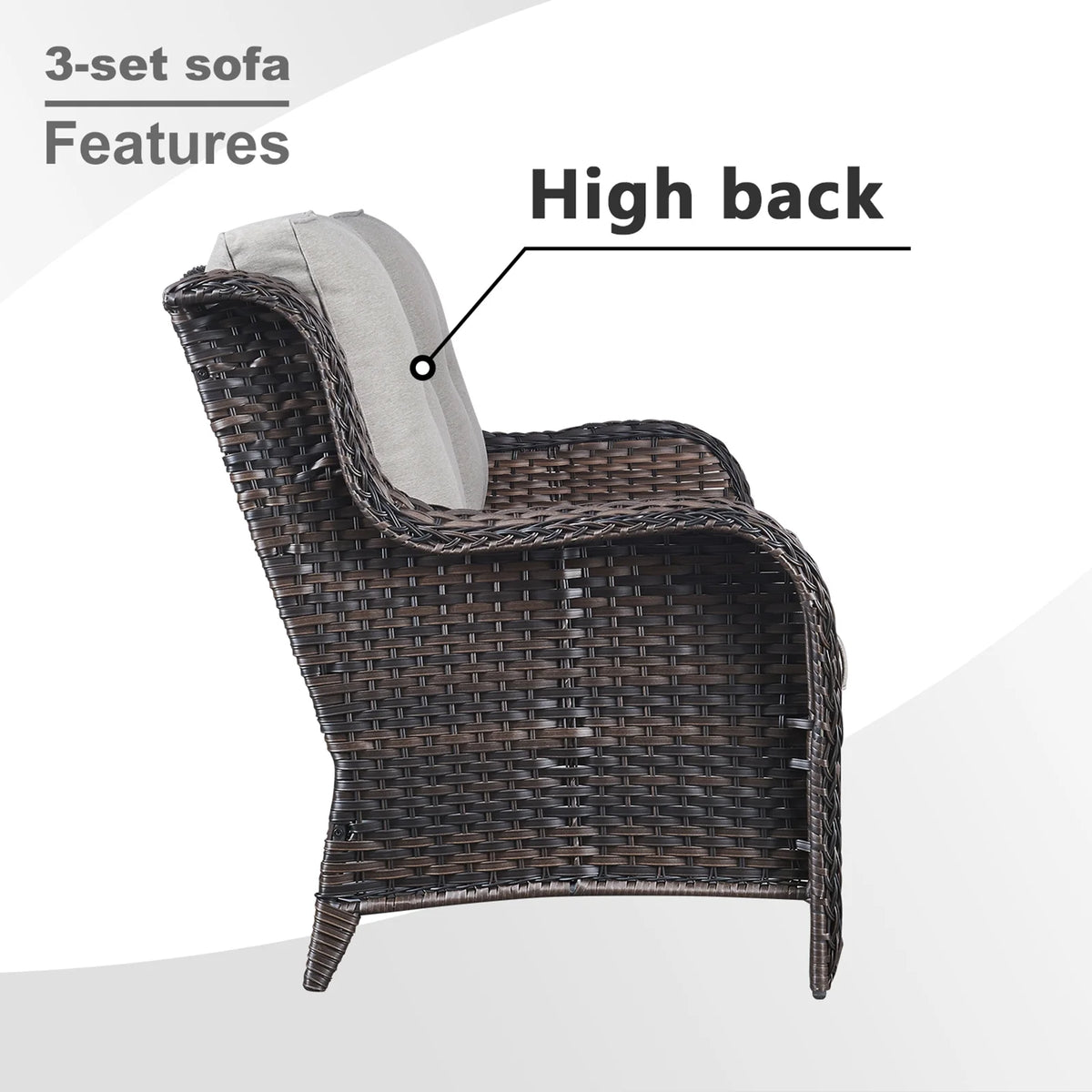 POCASSY 7 Piece Rattan Sofa Seating Group with Cushions