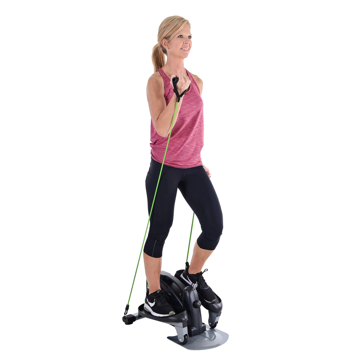 Open Box Stamina In Motion Compact Elliptical Strider with Resistance Tubes, 250 lb. Weight Limit
