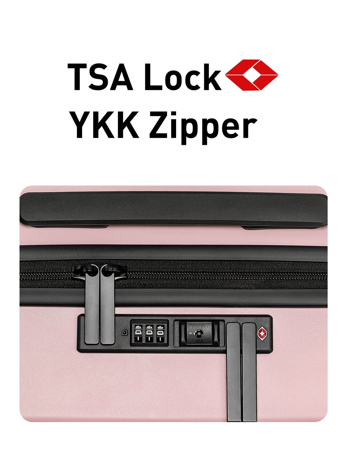 Front Open Carry On Luggage Laptop Compartment 100%PC TSA Lock Spinner Wheels 20" Lightweight Hardside Suitcase