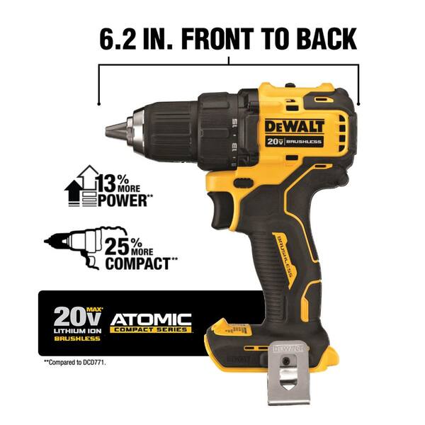 ATOMIC 20V MAX Lithium-Ion Cordless Brushless 4 Tool Combo Kit and 20V MAX Cordless Brushless 6.5 in. Circular Saw