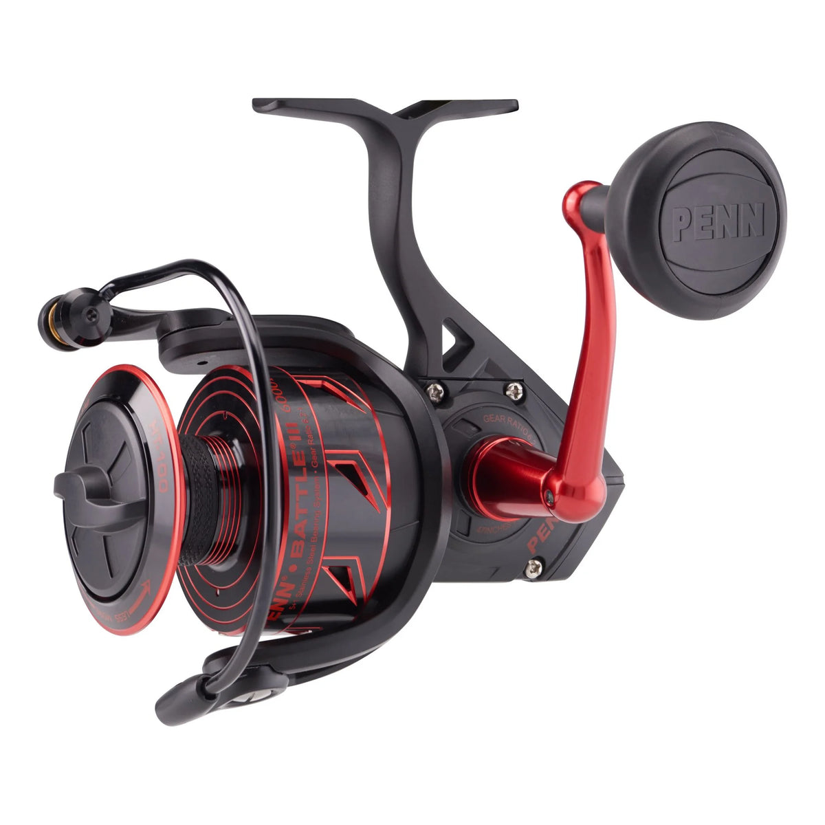 PENN Battle III Spinning Nearshore/Offshore Fishing Reel, Size 8000