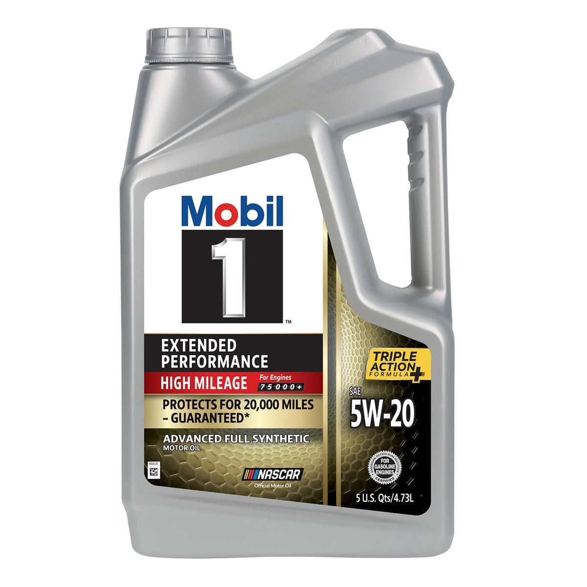 Mobil 1 Extended Performance High Mileage Full Synthetic Motor Oil 5W-20, 5 Quart (3 Pack)