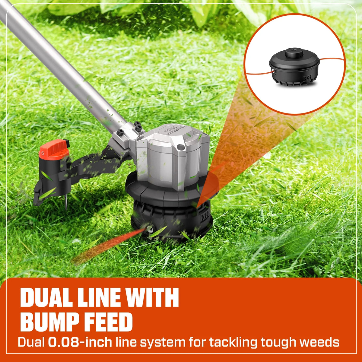 SENIX 20V 2-Tool Cordless Combo Kit, 10-Inch String Trimmer & Variable Speed Leaf Blower (One 4.0Ah Battery and Charger Included) S2K2B1-03