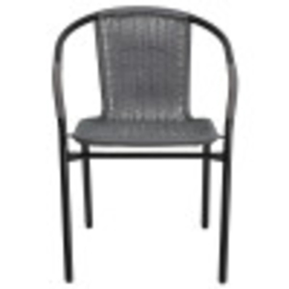 Flash Furniture Lila Indoor/Outdoor Stacking Rattan Patio Chairs, Set of 2, Beige
