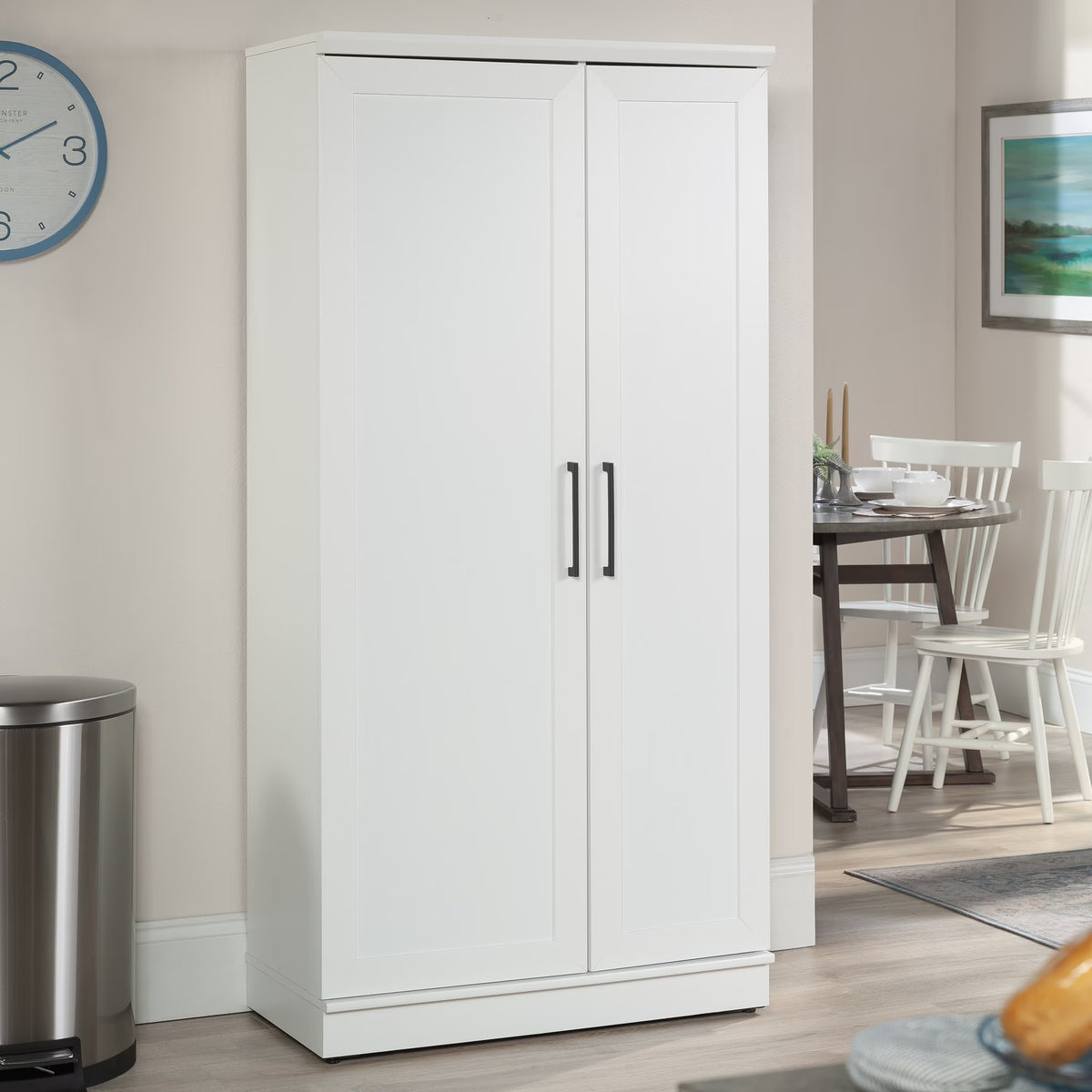 Sauder Homeplus Storage Cabinet, Sienna Oak Finish