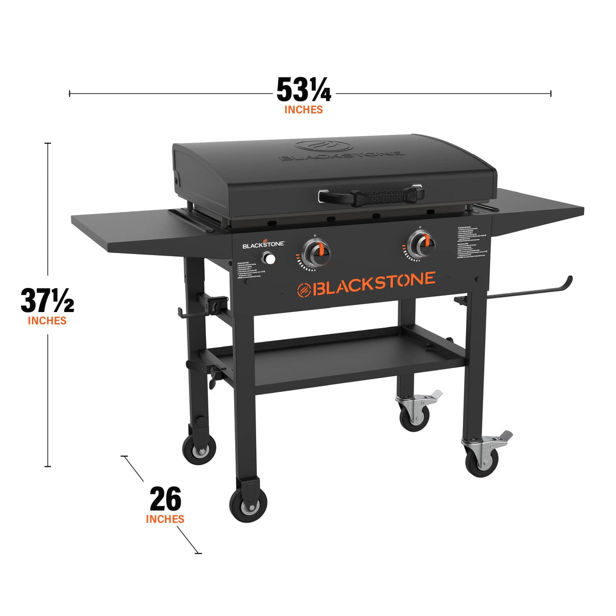 Blackstone 2-Burner 28�� Propane Griddle with Hood and Omnivore Griddle Plate