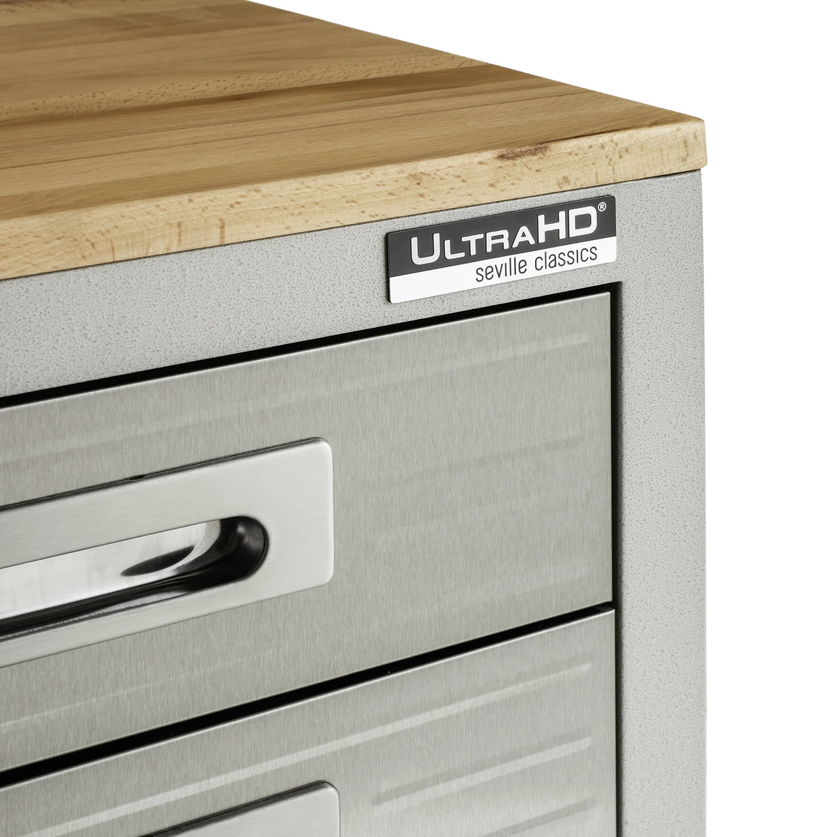 Seville Classics ULTRAHD? 2-Drawer Rolling Steel File Cabinet, Granite Gray