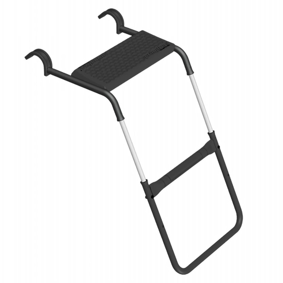 Springfree FlexrStep V2 Trampoline Ladder with Safety Lock, Silver/Black