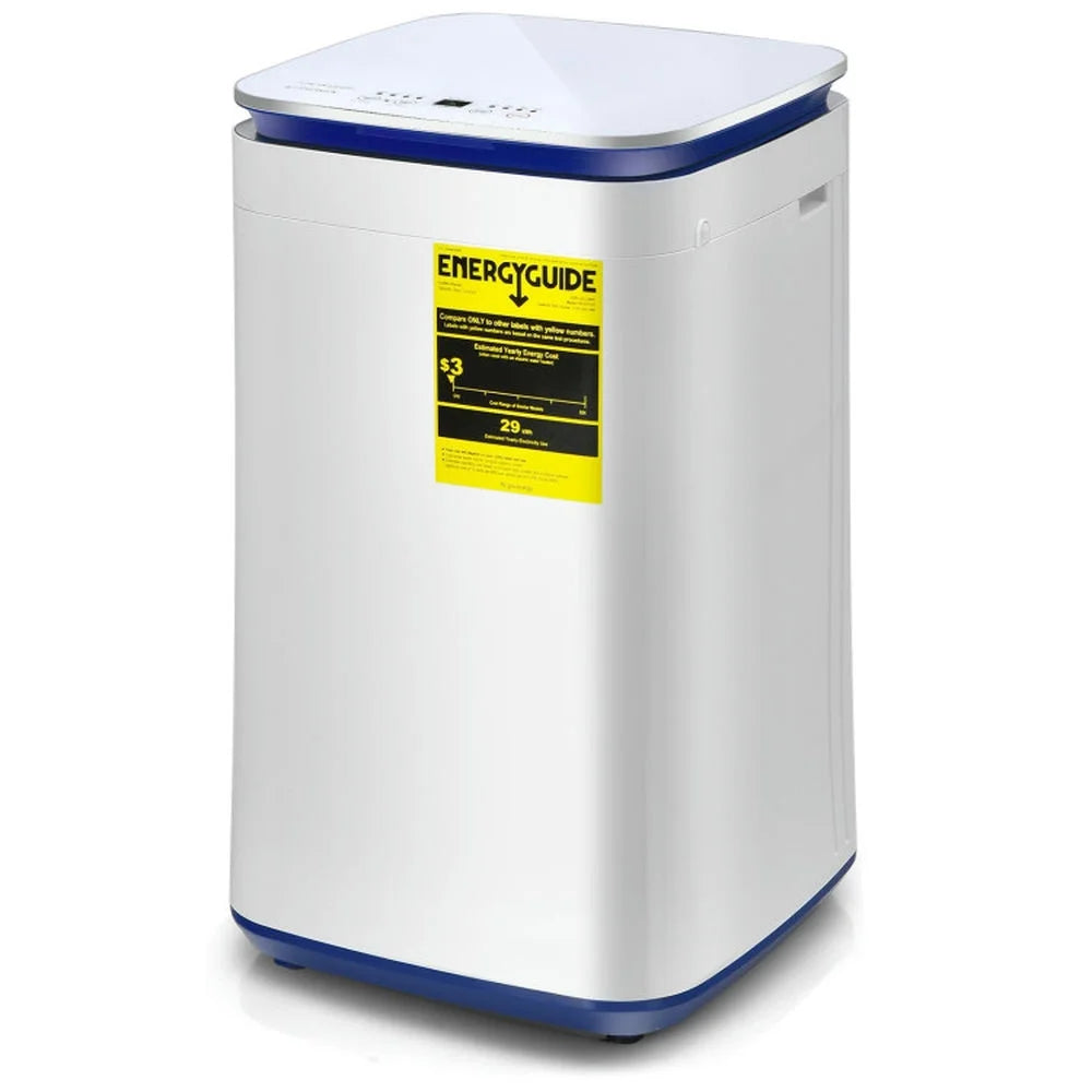 GVN Washer, Washing Machine,Laundry Machines,7.7 lbs Compact Full Automatic Washing Machine with Heating Function Pump