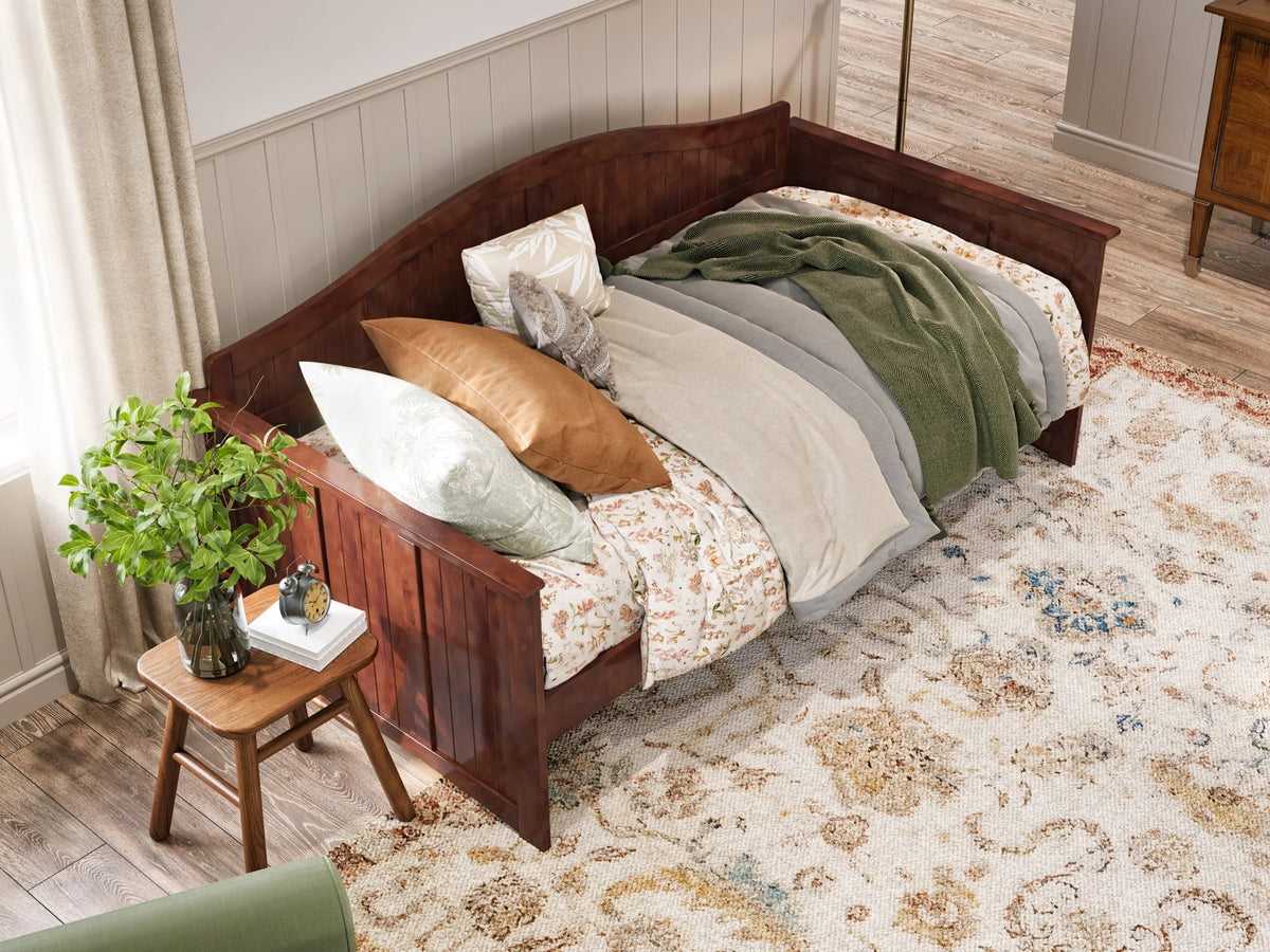 AFI Nantucket Wood Twin Size Daybed Frame Walnut