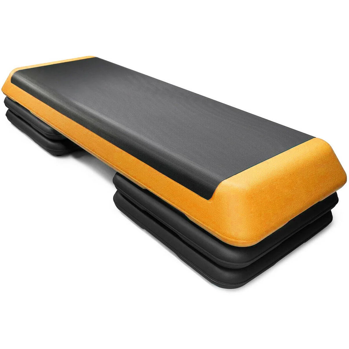 Costway Fitness Aerobic Step 43'' Cardio Adjust 4'' - 6'' - 8'' Exercise Stepper w/Risers