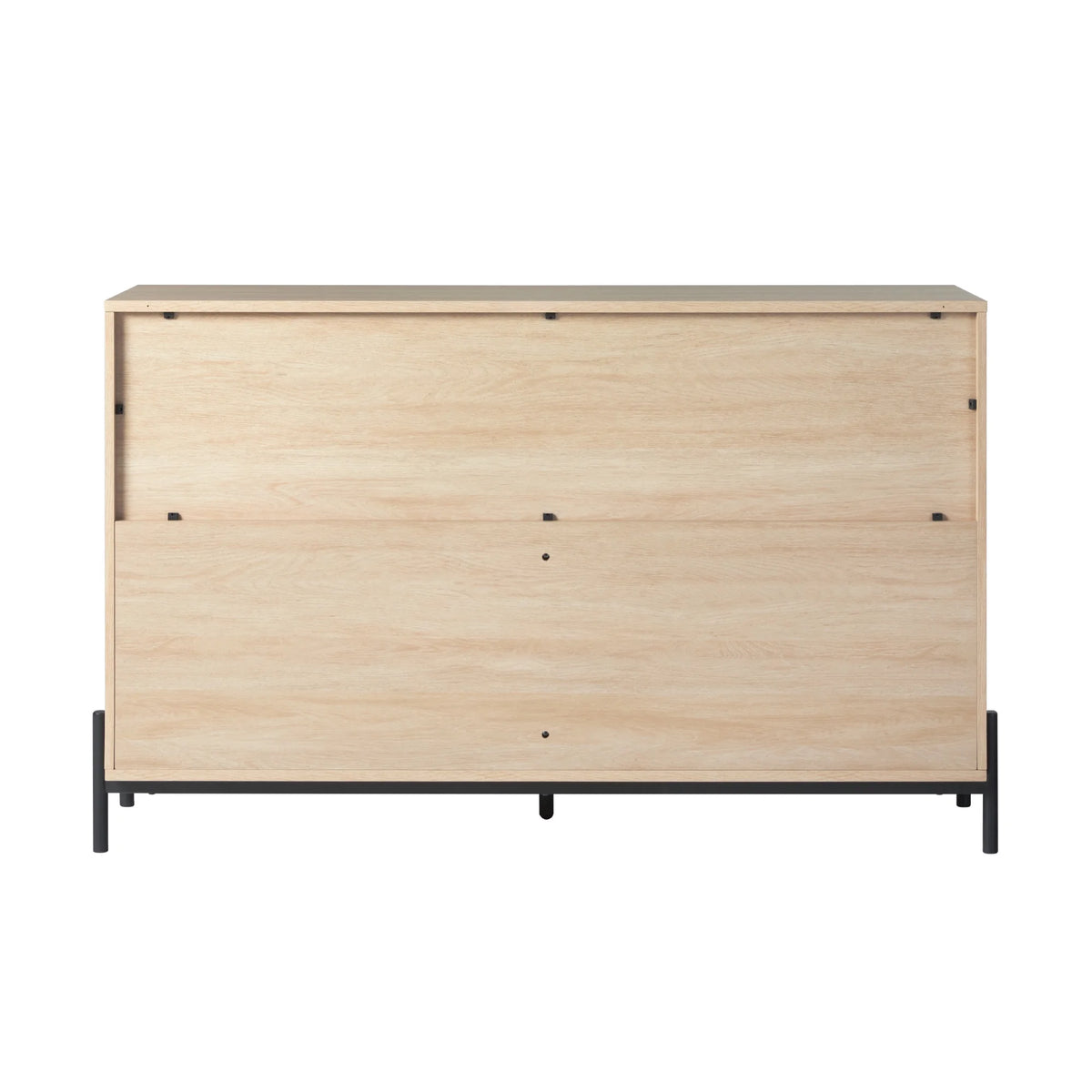 Walker Edison Mid-Century 6-Drawer Dresser with Reeded Drawer Fronts, Mocha