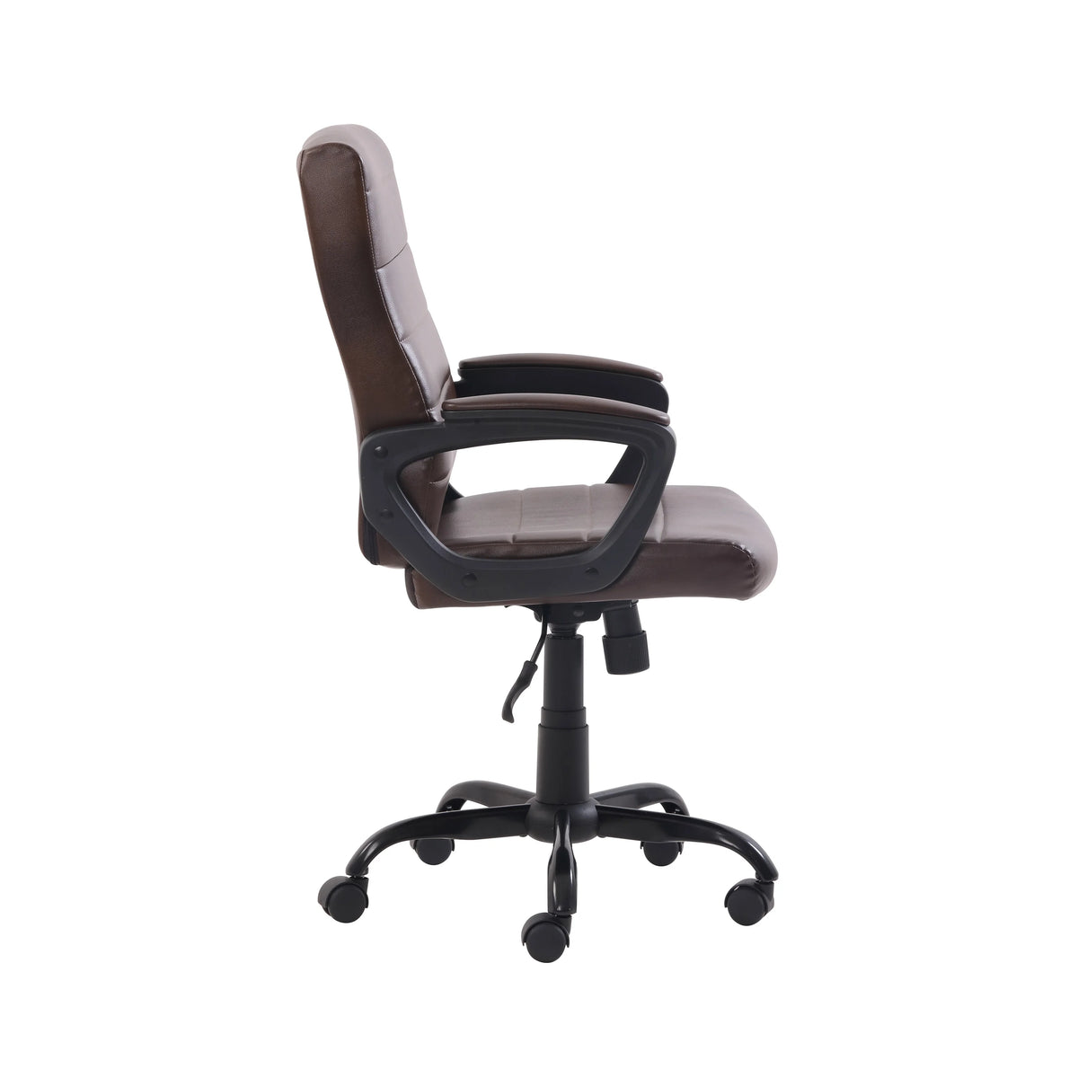 Mainstays Bonded Leather Mid-Back Manager's Office Chair, Gray, Adult