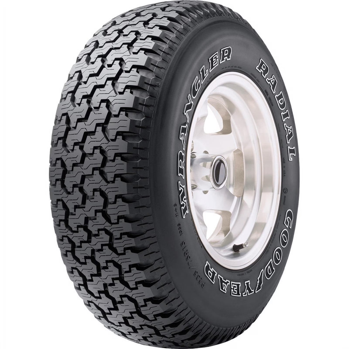 Goodyear Wrangler Radial 235/75R15 105S All-Season Tire Fits: 1995-99 Chevrolet Tahoe LT, 1999 Chevrolet Silverado 1500 Base