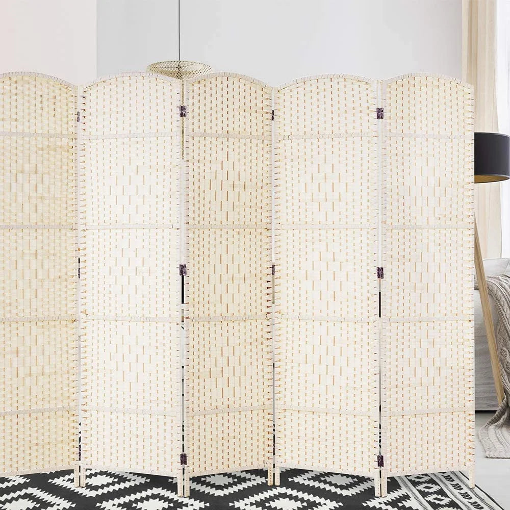 Jostyle Room Divider 6ft. Tall Extra Wide Privacy Screen, Folding Privacy Screens Freestanding Nature
