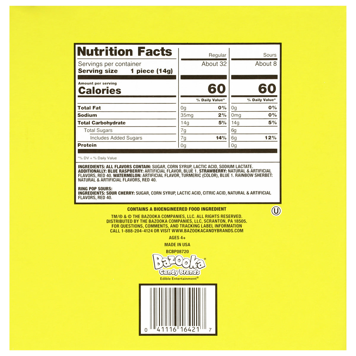 Ring Pops Variety, .5 oz, 40-pack