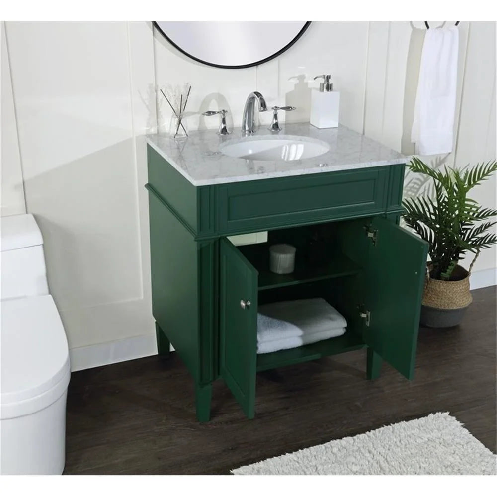Elegant Kitchen and Bath 30 inch Single bathroom vanity in Grey