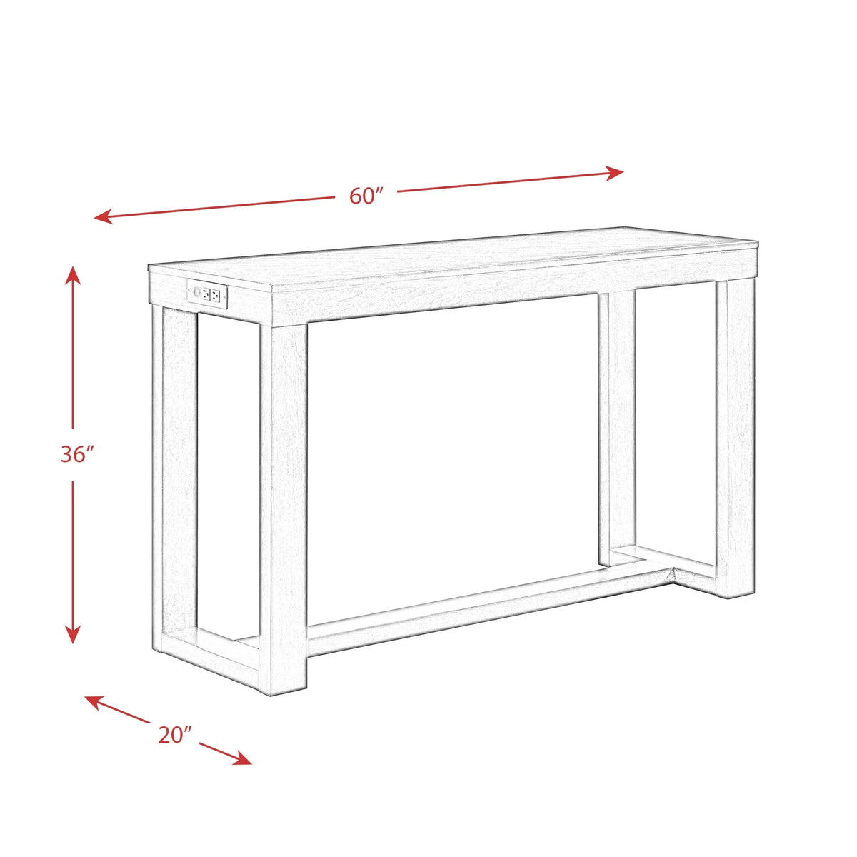 Picket House Furnishings Drew Multipurpose Bar Table Set