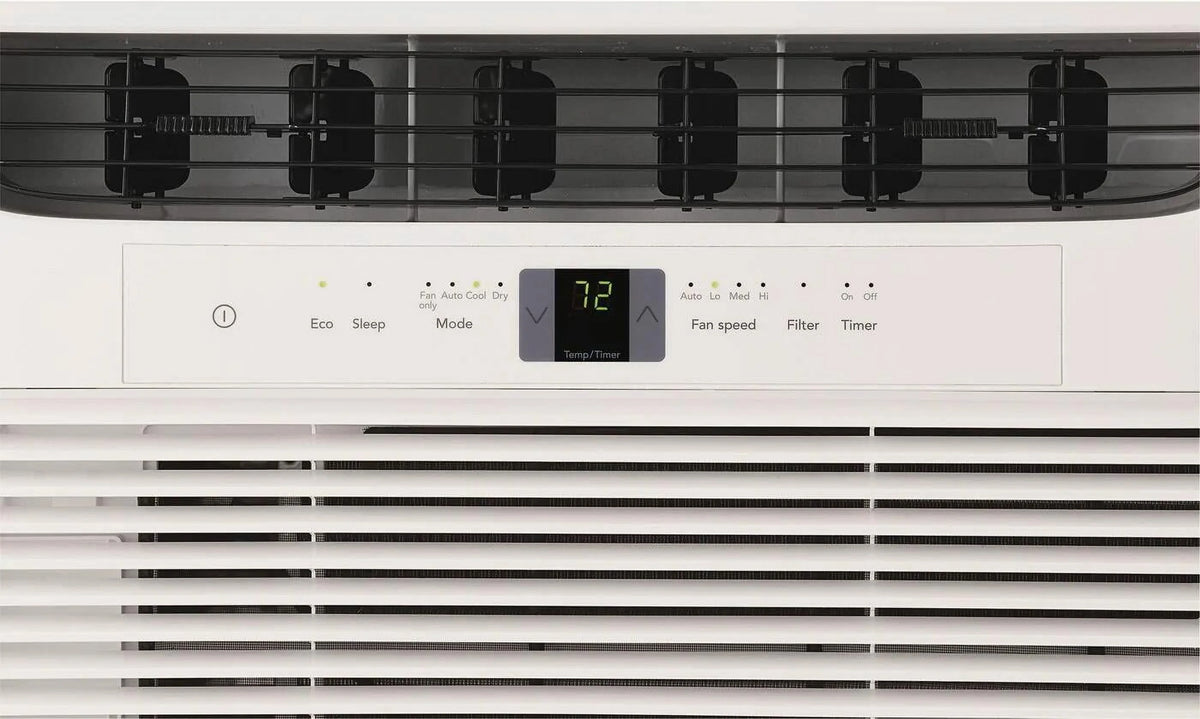 Frigidaire FFRA062WA1 19" Window-Mounted Air Conditioner with 6000 BTU Cooling Capacity; Sleep Modem; Programmable 24-Hour On/Off Timer and Remote Control in White