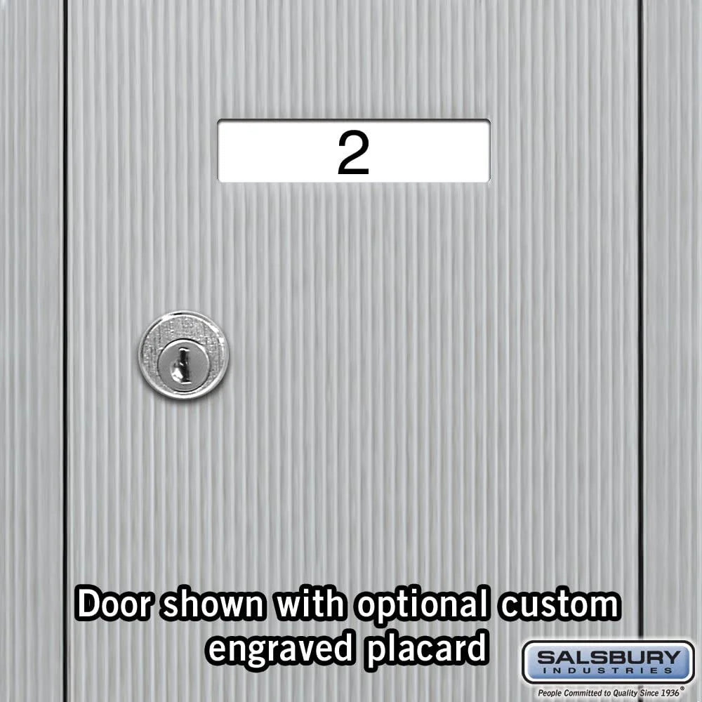 Salsbury Industries Vertical Mailbox,7 Doors,Alum 3507ASU
