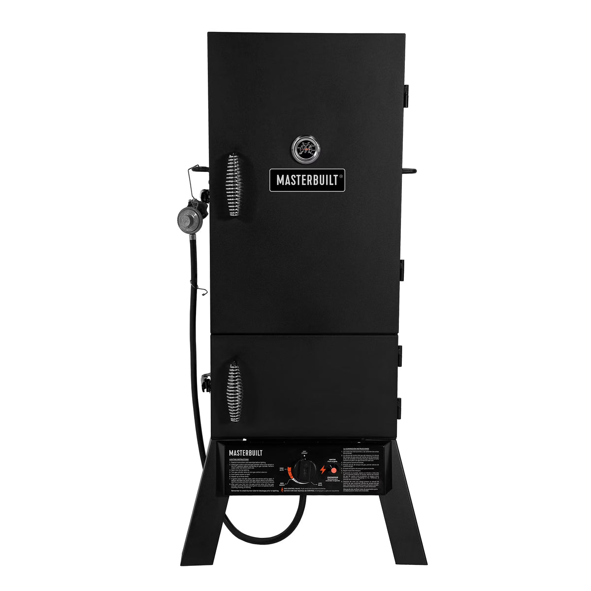 Two Door 30-inch Propane Smoker in Black