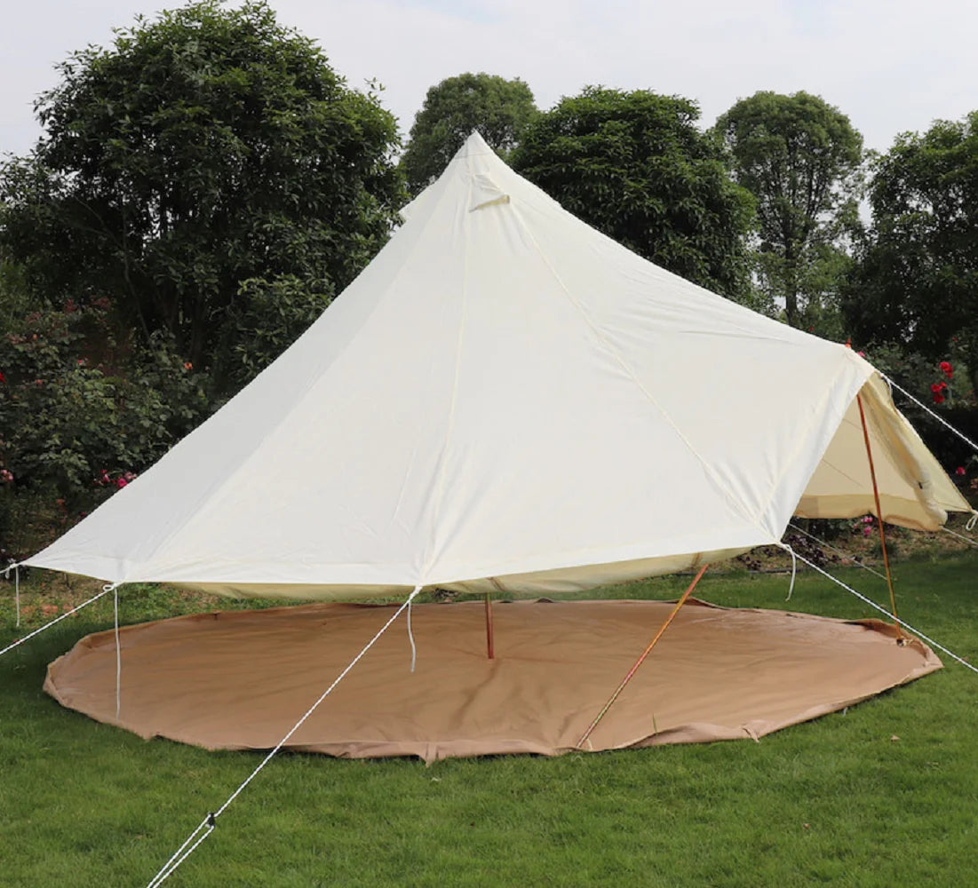 Been Younger Luxury New Oxford Fabric Glamping Tent 5M/16.4ft Waterproof Bell Tent for Outdoor Camping