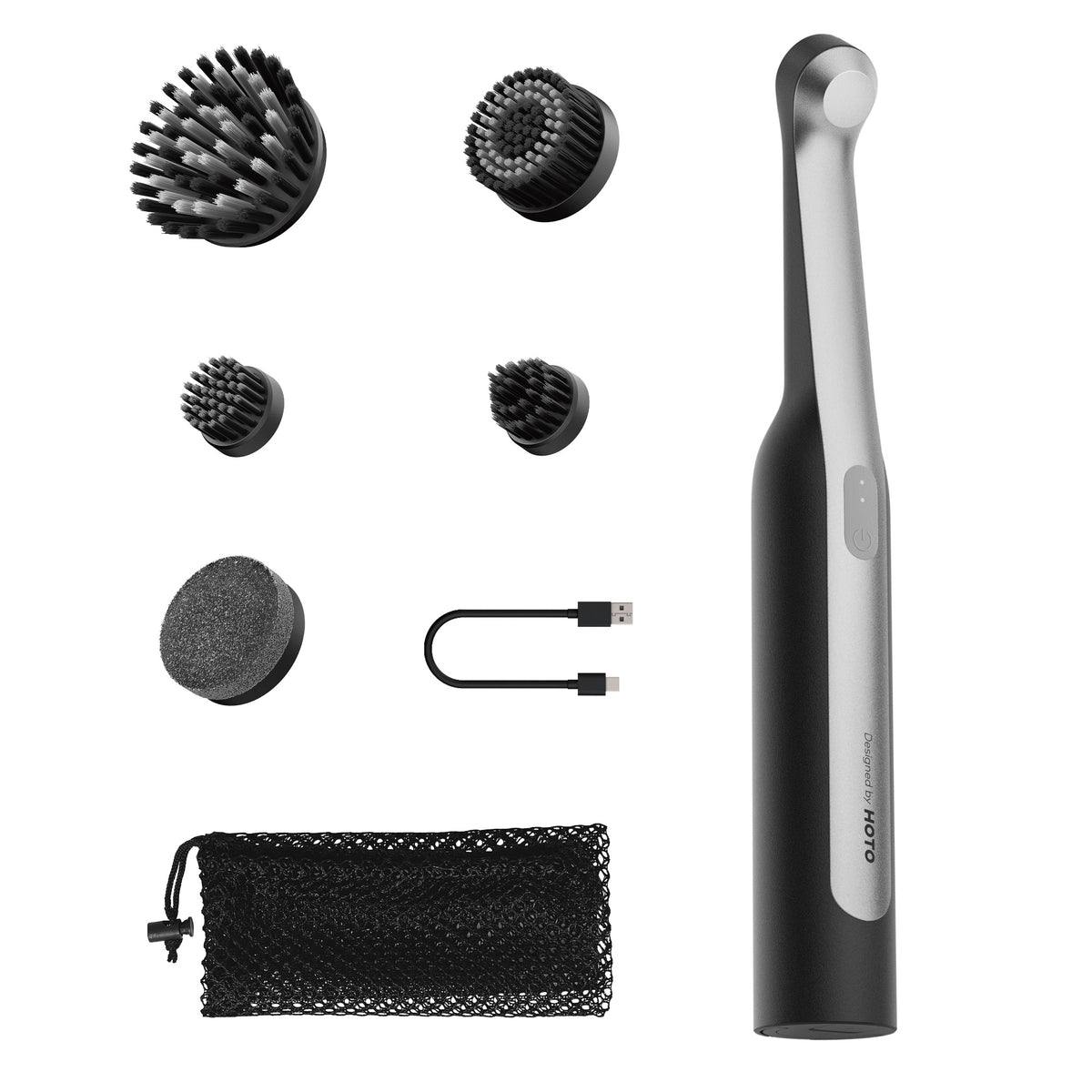 HOTO Wand Cordless Spin Scrubber