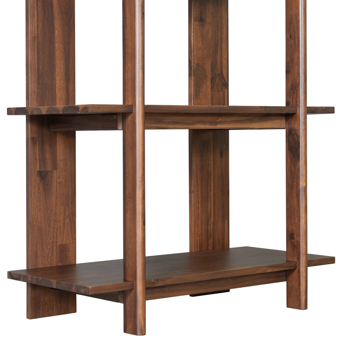 Christopher Knight Home 4-Tier Open Bookcase, 70.2" Solid Acacia Wood Modern Display Bookshelf, Ebonized Finish