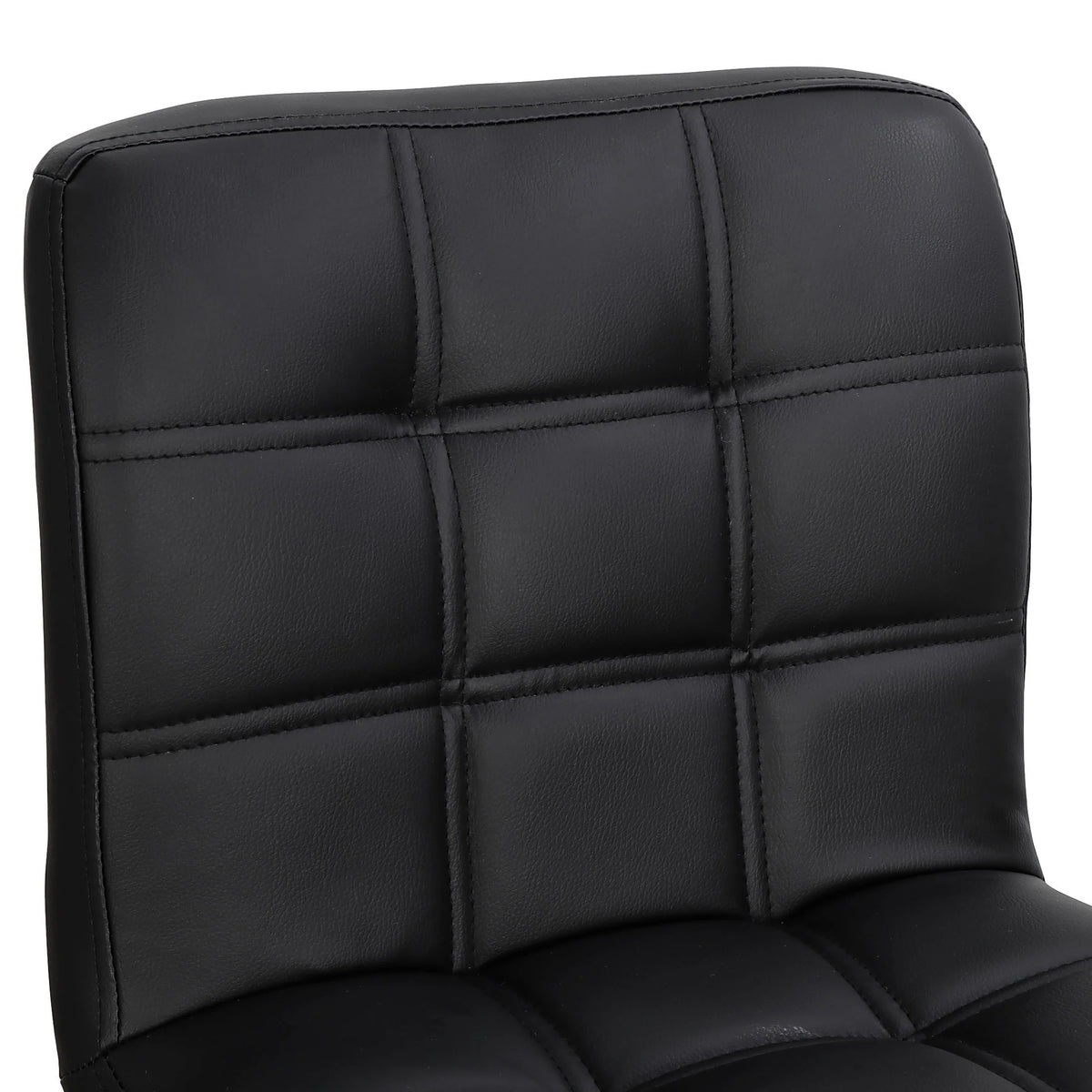 ZENSTYLE Swivel PU Leather Bar Stools with Back Spa Decor Seats 4PCS, Black