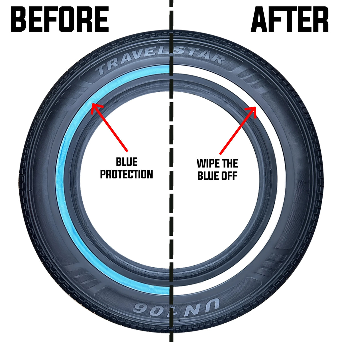 Travelstar UN106 All Season 215/75R15 215/75/15 100S Passenger Tire White Wall 18mm(No Rim)
