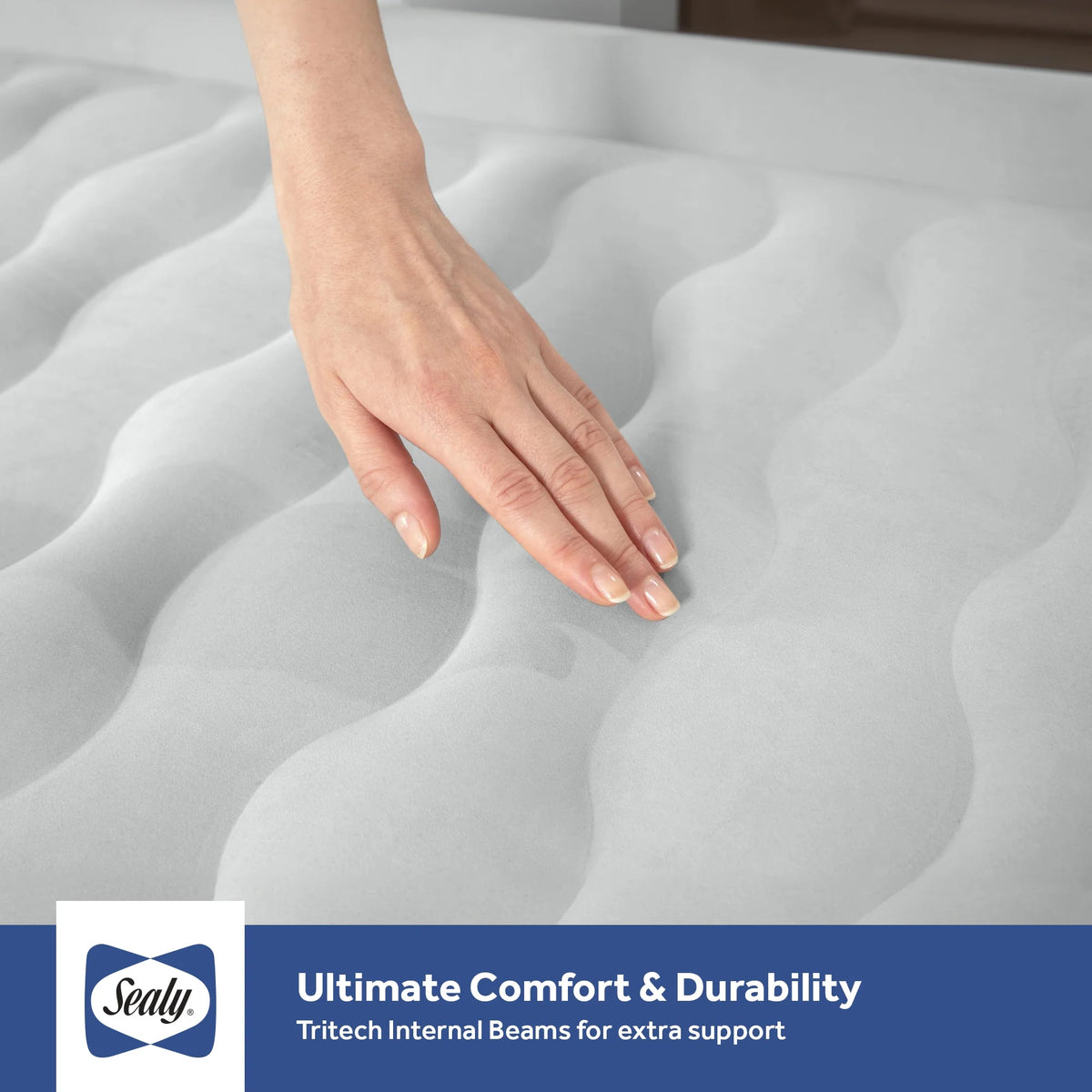Sealy Tritech 20" Air Mattress Inflatable Bed Twin with Built-In AC Pump