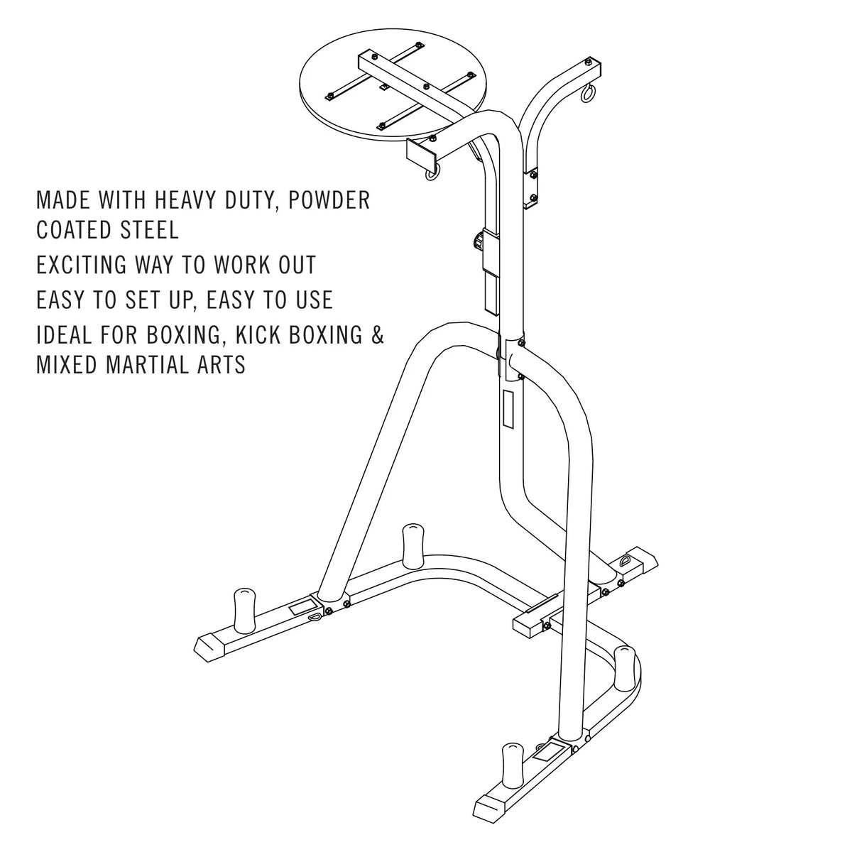 Everlast Three-Station Heavy Duty Punching Bag Stand