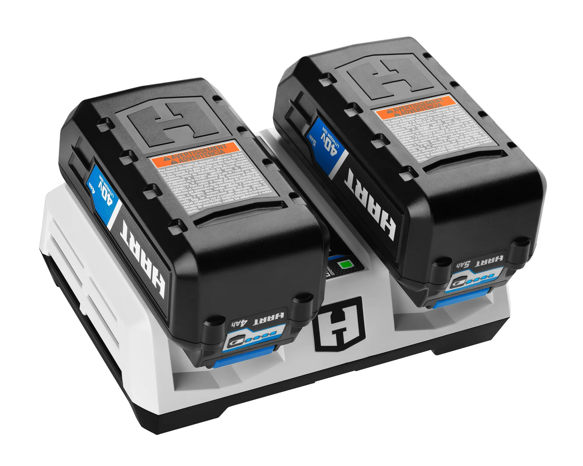 HART 40-Volt Dual Port Fast Charger for HART 40V Batteries