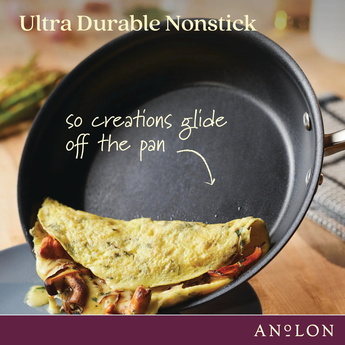 Anolon Advanced Home 11 Piece Hard-Anodized Nonstick Cookware Set, Moonstone