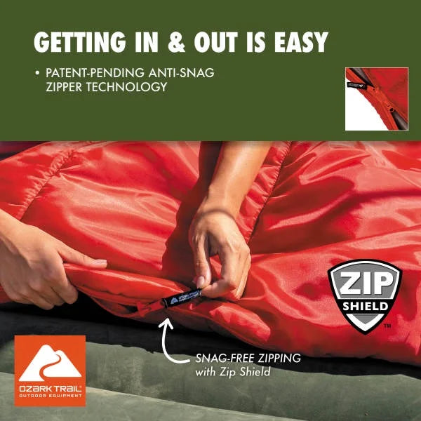 (3 pack) Ozark Trail 50 F Rectangular Sleeping Bag