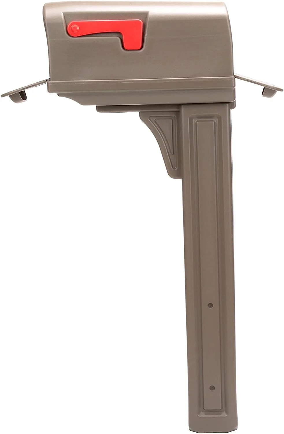 Architectural Mailboxes Classic Plastic Mailbox and Post Kit, GCL100MAM, Mocha