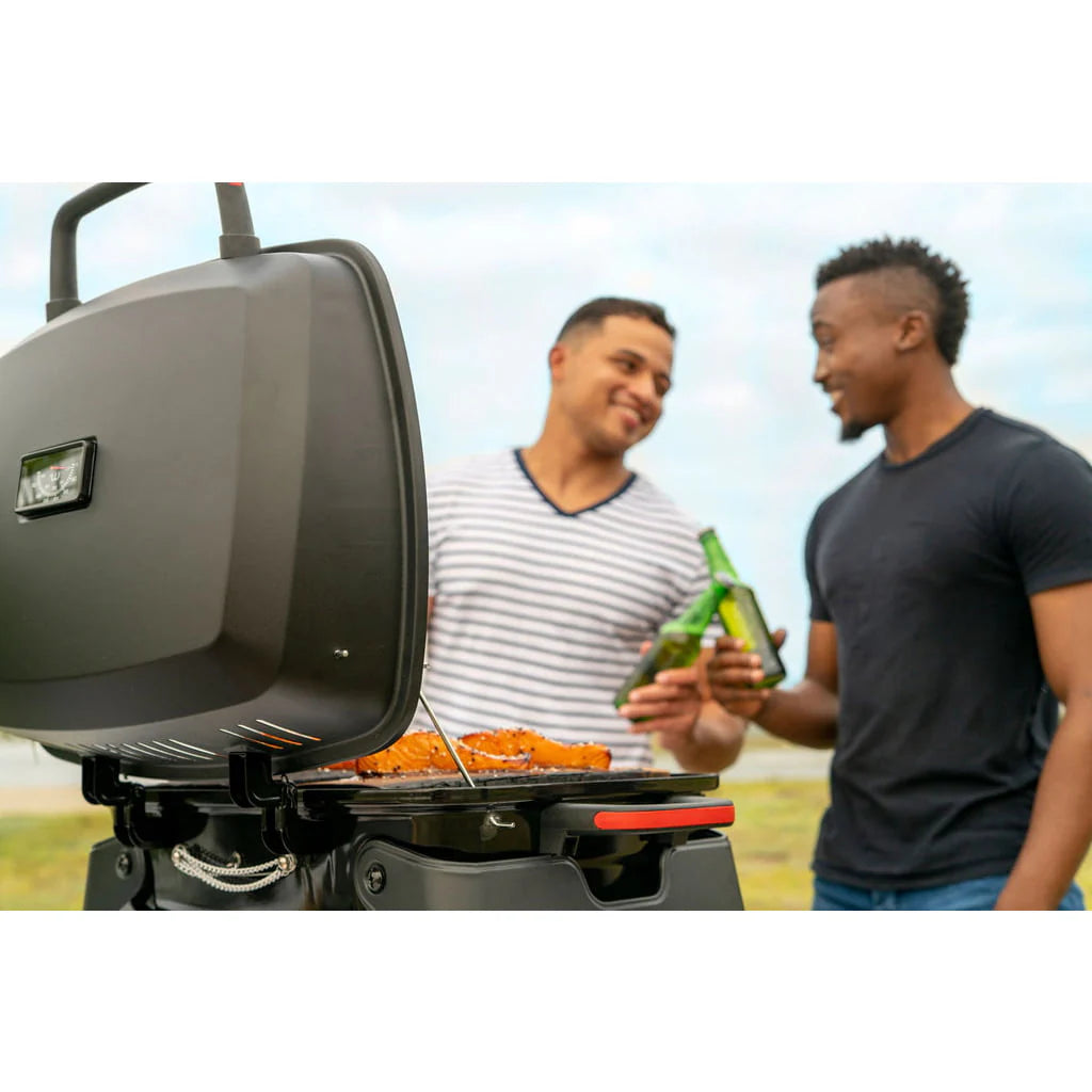Megamaster 1 Burner Tabletop Propane Gas Grill for Camping, Camp, Outdoor, Black