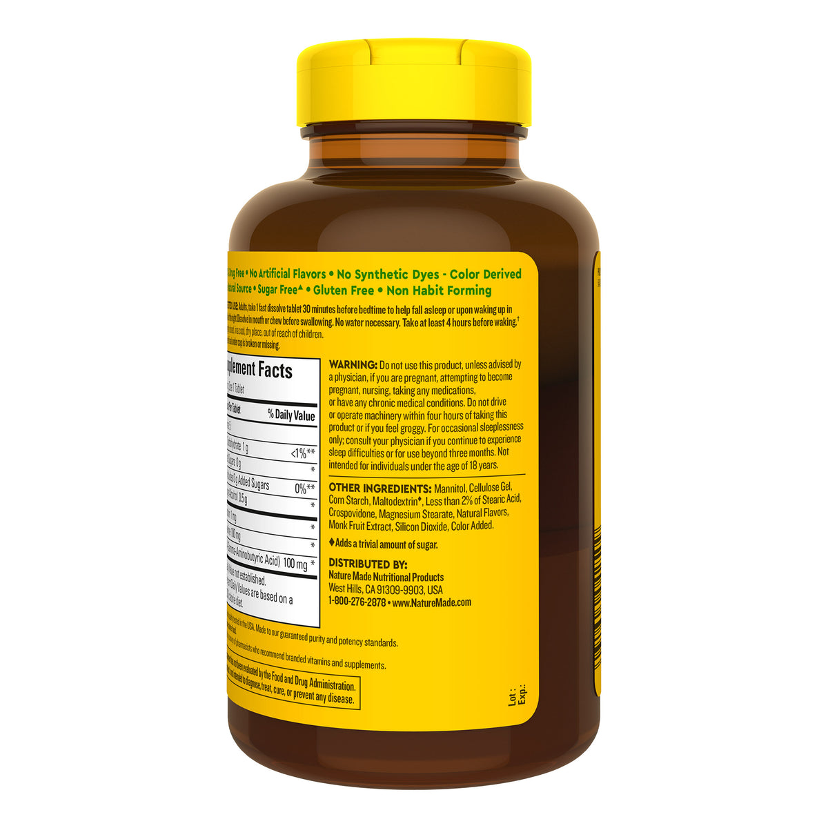 Nature Made Wellblends Back to Sleep, 120 Fast Dissolve Tablets
