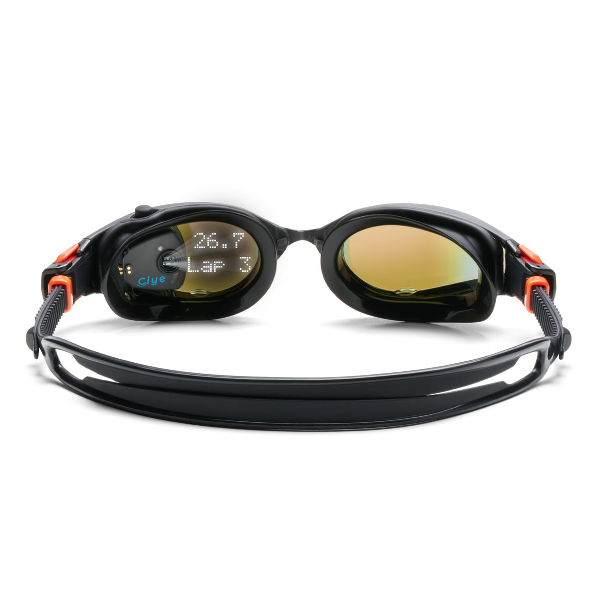FINIS Smart Goggle Max Kit - Orange Mirror/Black