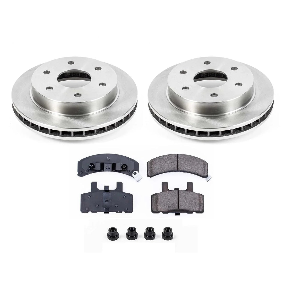 Ultimate Brakes Front Semi-Metallic Brake Pad and Rotor Kit with Hardware WM80361