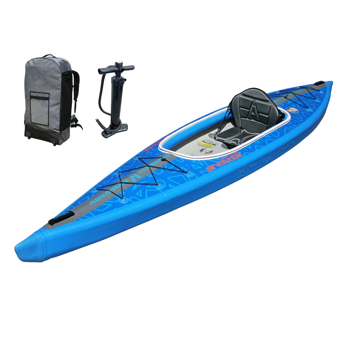 Advanced Elements AirVolution? - Recreational Inflatable Kayak with Pump - 13 ft - Blue