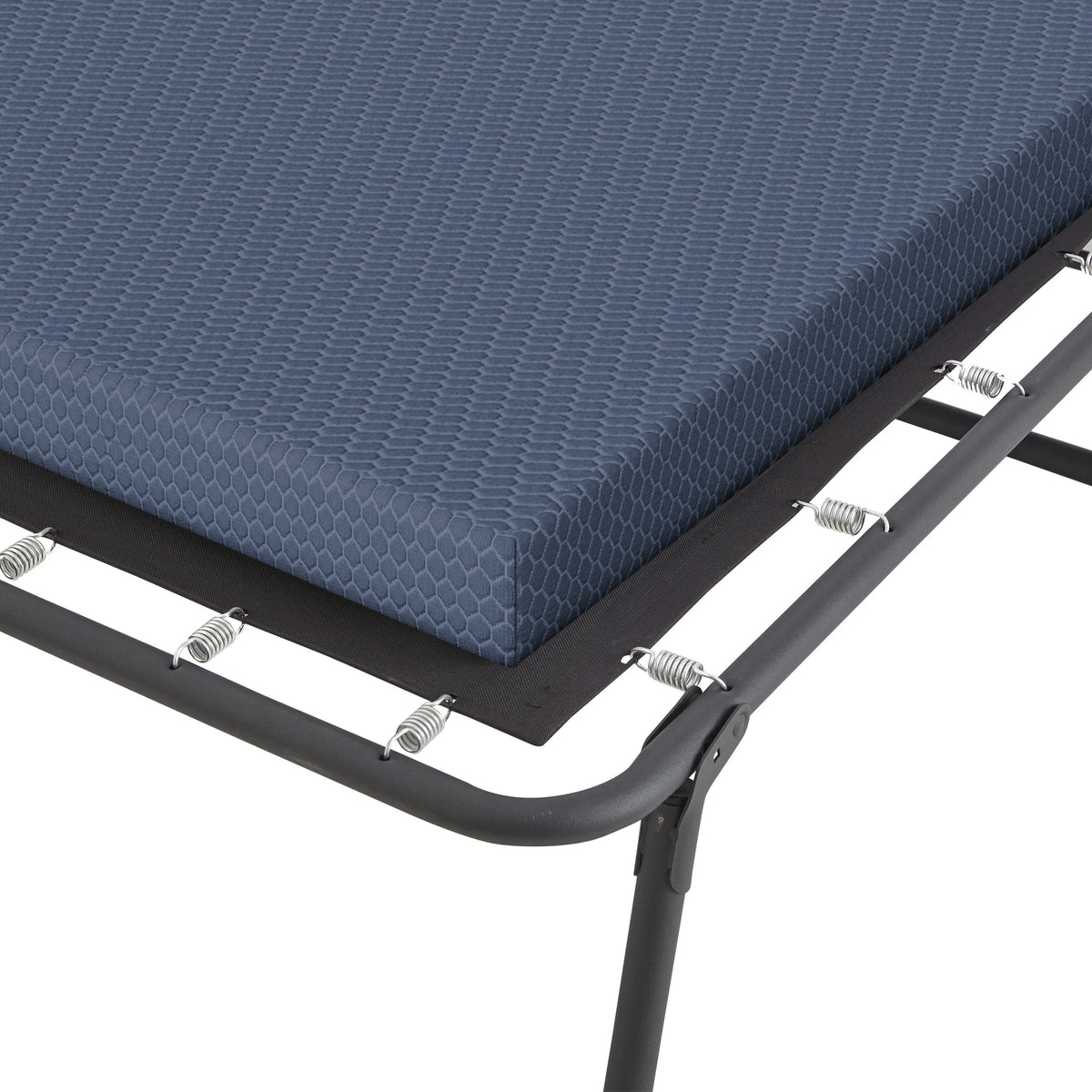 Henredon Folding Guest Bed Cot with 3" Gellux® Cooling Gel Foam Mattress, Twin