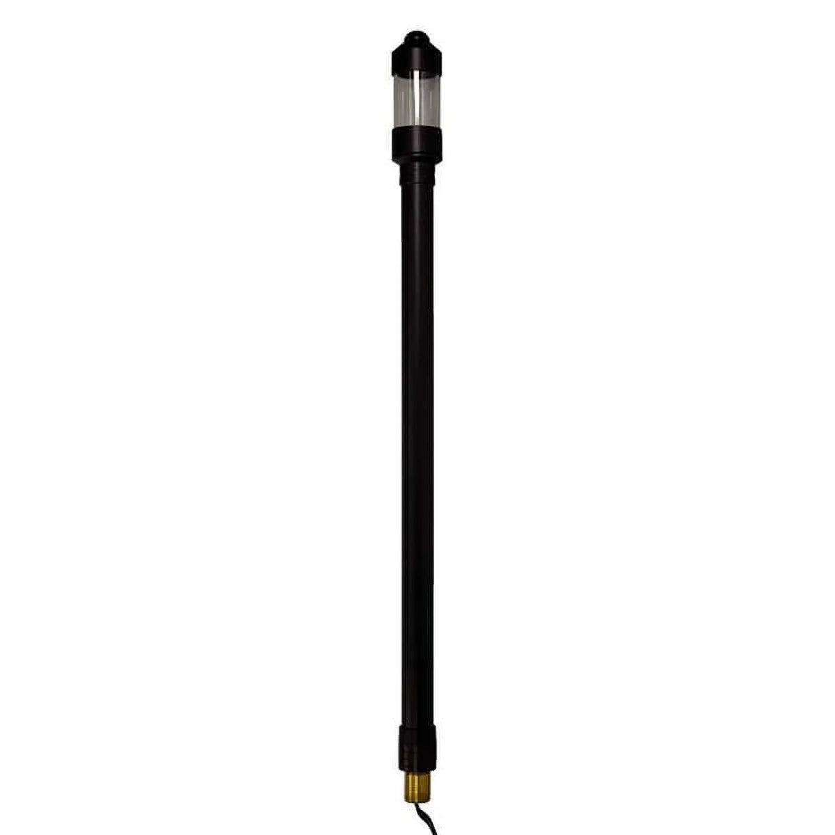 VOLT Flat Hat 12V Brass Path Light (7" Shade, 25" Tall)