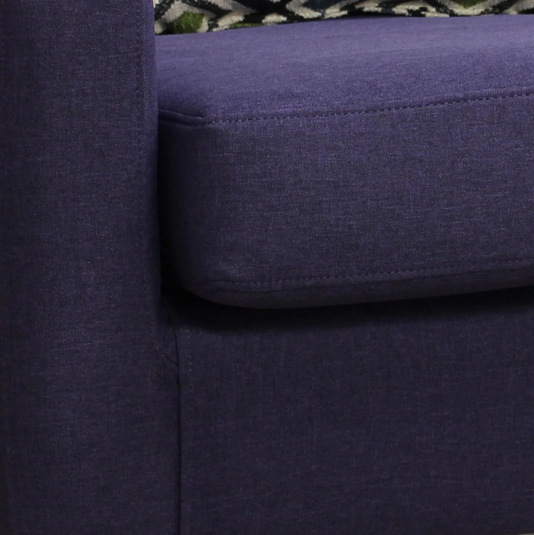 Emma Arm Chair - Leatherette Walnut
