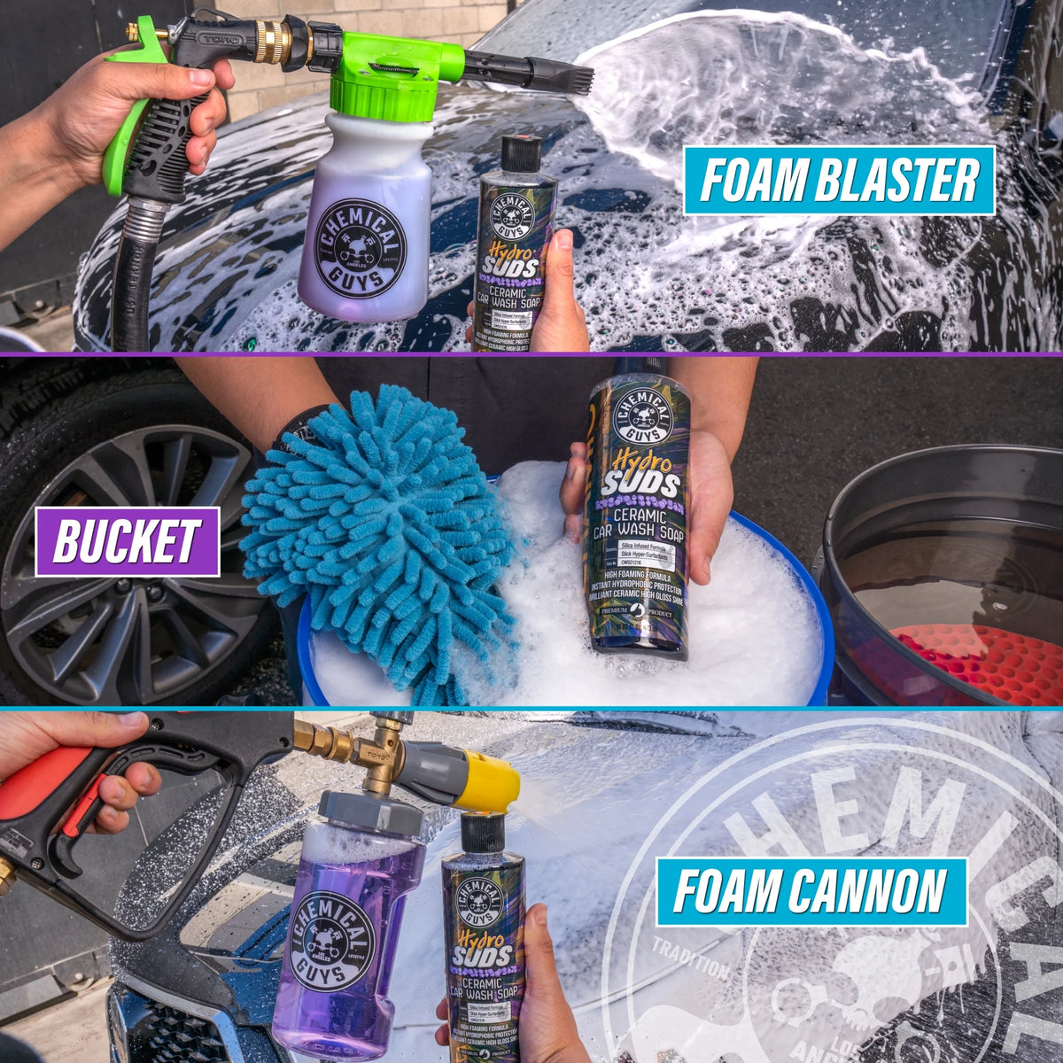 Chemical Guys Premium Exterior Ceramic Detail Bucket Kit, 10 Piece