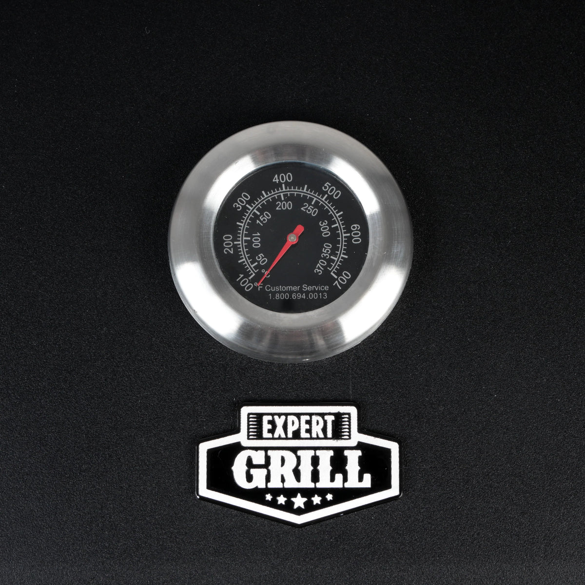 Expert Grill Premium Portable Charcoal Grill, Black and Stainless Steel