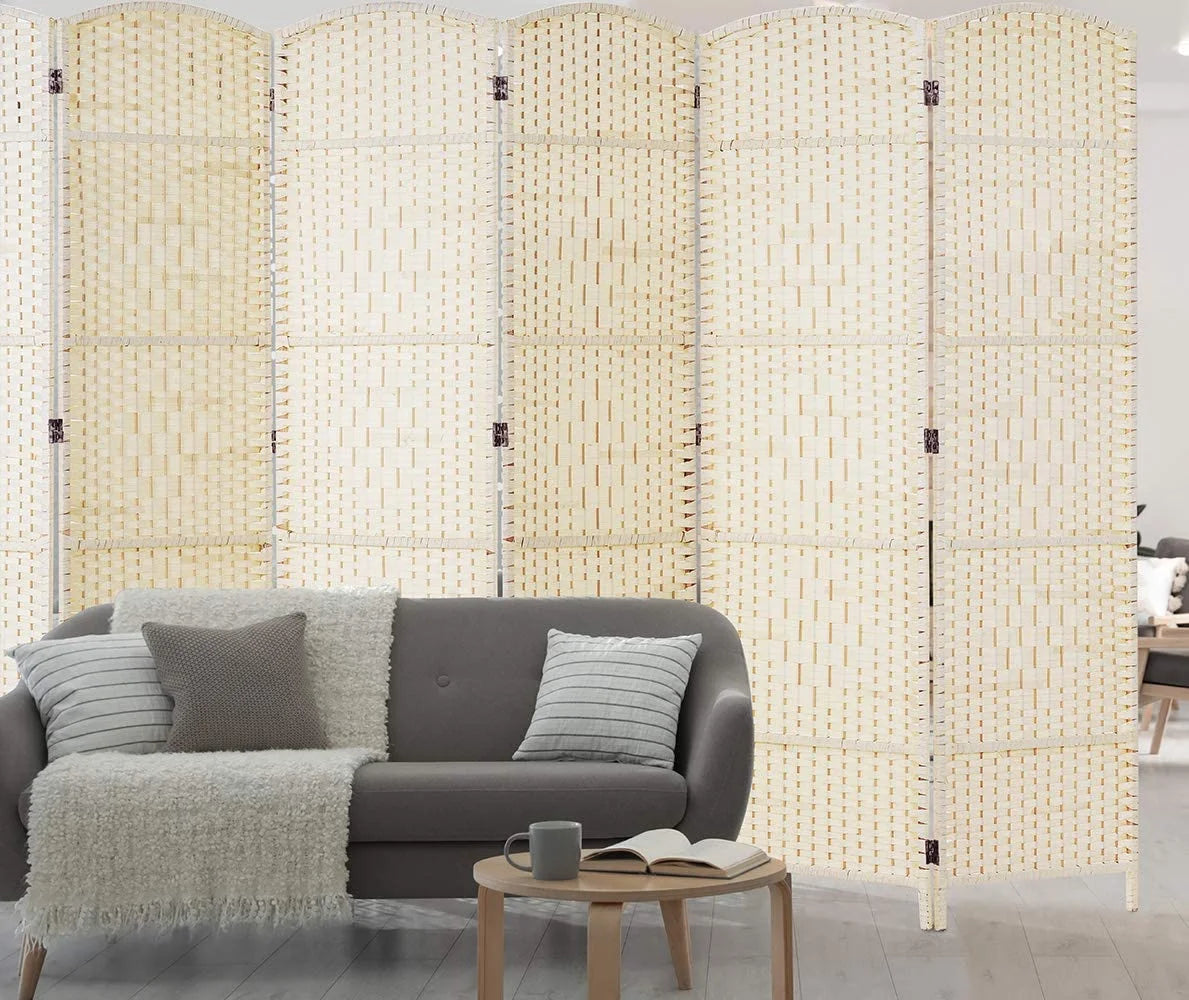 Jostyle Room Divider 6ft. Tall Extra Wide Privacy Screen, Folding Privacy Screens Freestanding Nature